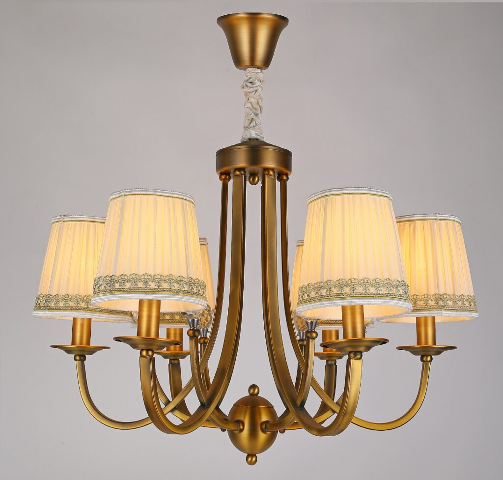 American style bronze finish chandelier 9654-P6