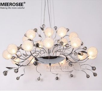 glass crystal pendant light